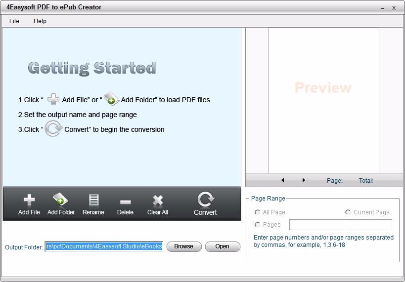 4Easysoft PDF to ePub Creator下载,PDF转ePub转换器